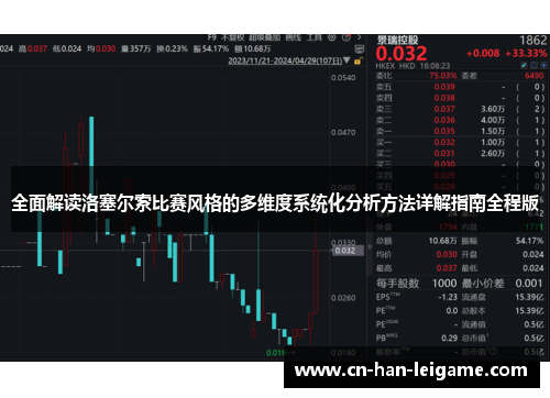 全面解读洛塞尔索比赛风格的多维度系统化分析方法详解指南全程版